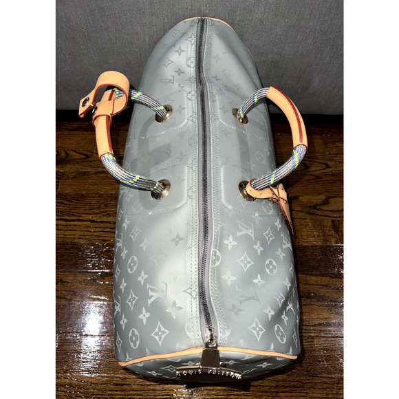 Louis Vuitton Keepall Bandouliere 50 Titanium Grey Duffle Weekend Travel Bag - Picture 9 of 12